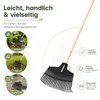 Gartenrechen 390 Schwarz mit flexiblem Kunststoffkopf und Produktbild-Vorschau 4