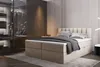A bedroom scene with a bed, wardrobe, and closet. Produktbild-Vorschau