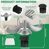 Product information graphic for a kitchen appliance attachment. Produktbild-Vorschau