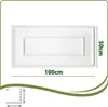 A white 3D wall panel with dimensions indicated. Podgląd zdjęcia produktu