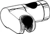 A 3D rendering of a shower slider. Produktbild-Vorschau