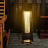 Outsunny Solarlampe, Rattan Solarleuchte LED Gartenleuchte Produktbild-Vorschau 2