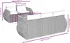 vidaXL 6-tlg. Garten-Sofagarnitur mit Kissen Schwarz Poly Produktbild-Vorschau 3