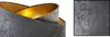 A close-up of a modern lamp shade with a textured gray exterior and a gold interior. Anteprima dell’immagine prodotto