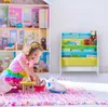 Relaxdays Kinder Bücherregal, 4 Hängefacher, Lagerfeuer Produktbild-Vorschau 5