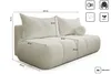 Sofa trzyosobowa PIANO z funkcją spania Ecru Podgląd zdjęcia produktu 3
