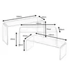 3er Set Dekobrücke aus Acrylglas klein - Zeigis® / Produktbild-Vorschau 3