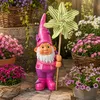 Gartenzwerg mit Windmühle – Handbemalte Gartenfigur aus Produktbild-Vorschau 1
