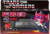 The image shows the packaging of a Transformers Optimus Prime action figure. The packaging is designed to display the product prominently, with the robot figure and its vehicle mode visible. Produktbild-Vorschau