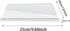 A transparent acrylic cutting board with dimensions indicated by measurement lines and text. Produktbild-Vorschau