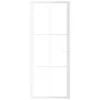 vidaXL Innentür 83x201,5 cm Weiß ESG-Glas und Aluminium Produktbild-Vorschau 3