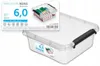 Kunststoffbehälter mit transparentem Deckel 6 L SimpleStore Produktbild-Vorschau 2