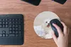 MuchoWow® Mauspad Mousepad Ein Malteser Hund liegt auf Produktbild-Vorschau 4
