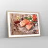 Gerahmtes Poster - Rahmen in heller Eiche - Lachs Fisch Produktbild-Vorschau 8