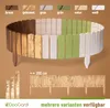 Rollborder Holz - 6 Farben - Höhe 20cm 30cm 40cm - gebrannt Produktbild-Vorschau 3