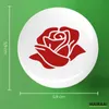 Huuraa Button Rose Blüte 59mm rund mit Sicherheitsnadel Produktbild-Vorschau 3