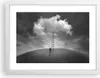 Gerahmtes Poster - Weißer Rahmen - Symbol Leiter Himmel - Produktbild-Vorschau 1
