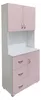 Schrank Rosa Weiß, 180 cm hoch, 80 cm breit, 40 cm tief, Produktbild-Vorschau 3