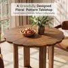 Tribesigns runder Esstisch aus Massivholz, 80 cm Produktbild-Vorschau 4