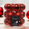 Weihnachtskugeln Glas 4cm 18 Stück - Weihnachtsrot Produktbild-Vorschau 11