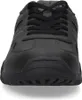 A close-up, front-facing view of a black men's shoe. Produktbild-Vorschau
