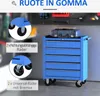 HOMCOM Nástrojový vozík, pojazdný vozík, dielenský vozík, Náhľad obrázku produktu 5