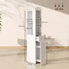 HOMCOM úzká, vysoká skříňka do koupelny se dvěma zásuvkami, Náhled obrázku produktu 3