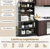 COSTWAY Armoire de cuisine à 6 niveaux, armoire buffet avec Voir les images du produit 7