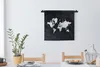 MuchoWow® Wandteppich Wandbehang Weltkarte - Sternenhimmel Produktbild-Vorschau 2