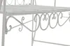 Gartenbank LENAR - Metall Weiß 128x46x94 cm | Metallbank Produktbild-Vorschau 5