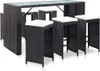 vidaXL 7-tlg. Gartenbar-Set mit Auflagen Poly Rattan Produktbild-Vorschau 8