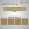 HAGO24 Klebevinylboden 2,23m² Eiche Natur Braun Bodenbelag Produktbild-Vorschau 4