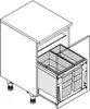 HAILO 3631581 Abfallsorter 46 (28+18) Liter TRIPLE XL 500 Produktbild-Vorschau 10