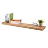Wandregal Eiche massiv 80x22x4 cm -  gerade Kante – Produktbild-Vorschau 5