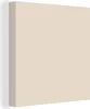MuchoWow® - Leinwandbilder - Beige - Unifarben, Wandbild, Produktbild-Vorschau 1