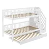Merax Etagenbett mit Rollbett & Leiterschrank, Kinderbett Produktbild-Vorschau 7