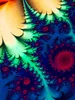 PSYWORK Schwarzlicht Bodenbelag Läufer Neon "Fractal Produktbild-Vorschau 4