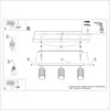 Plafonnier KARBON 3L beige 3xGU10 10W aluminium Voir les images du produit 21