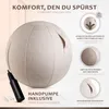 ONVAYA® Gymnastikball 65cm mit Bezug - Rutschfester Produktbild-Vorschau 3