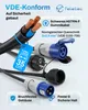 feletec 2x adattatore CEE spina CEE a Schuko accoppiamento Anteprima dell’immagine prodotto 3