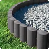 KRUMAD Rasenkante Kunststoff Holzoptik 10 Stück Set 2,8 Produktbild-Vorschau 9