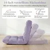 Sedia da pavimento COSTWAY con schienale regolabile, Anteprima dell’immagine prodotto 4