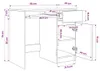 vidaXL Bureau brun imitation chêne 86x49x76 cm Bois Voir les images du produit 8