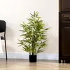 HOMCOM Künstlicher Bambus groß 90 cm Kunstpflanze im Topf Produktbild-Vorschau 7