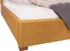 Loombett Korbbett Doppelbett Honigfarben aus Loom-Geflecht Produktbild-Vorschau 5