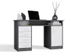 Bureau ADA, antracietwit, 125 cm, met 4 lades. Inclusief Productafbeelding-voorbeeld 6