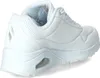 A white Skechers sneaker is shown from a side-angle on a white background. Produktbild-Vorschau