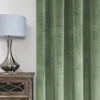 Vorhang Kräuselband Lindgrün Verdunkelung 300x245 cm Samt Produktbild-Vorschau 5