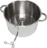 A stainless steel pot with a central cone and a spigot attachment. Produktbild-Vorschau