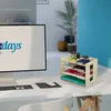 Organizér na stôl s úložnými priehradkami RD42750, béžová Náhľad obrázku produktu 2